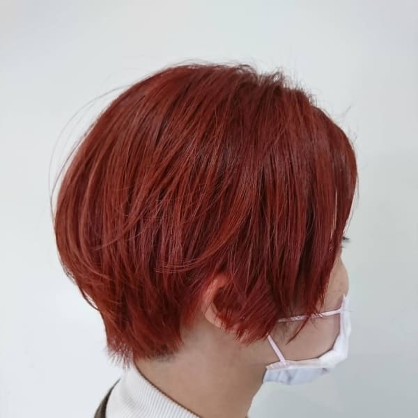 ハンサムショート×カシスピンク