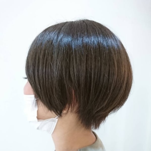 ナチュラルハイライト×ハンサムショート