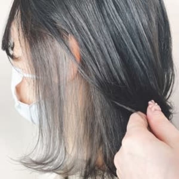 大人可愛いインナーカラー