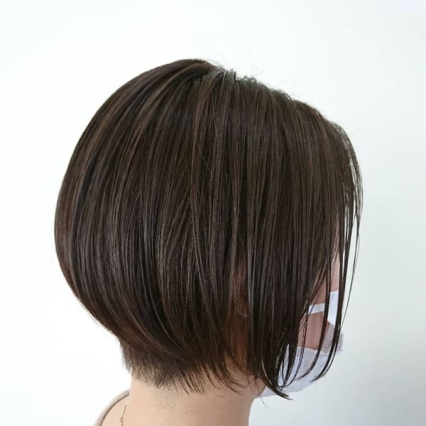ハイライト×大人ショートボブ|Weve Rista 富里店