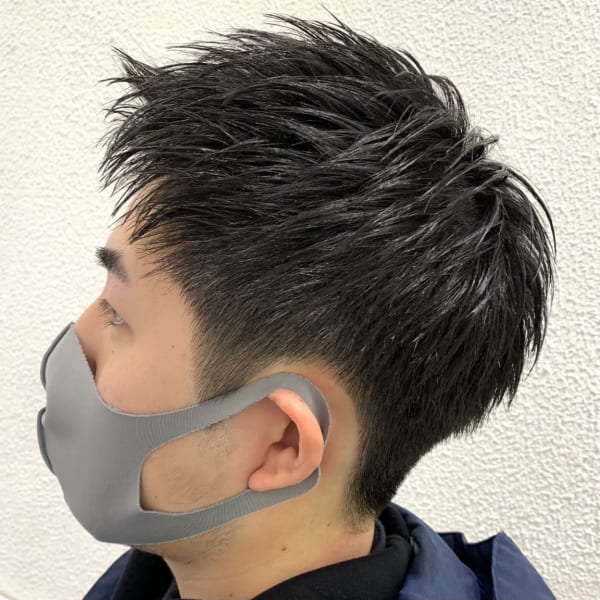 刈り上げウェットショート【Ash元住吉店ヘアスタイル】