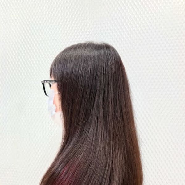 ナチュラルストレート/縮毛矯正/ロング/サラツヤ/30代40