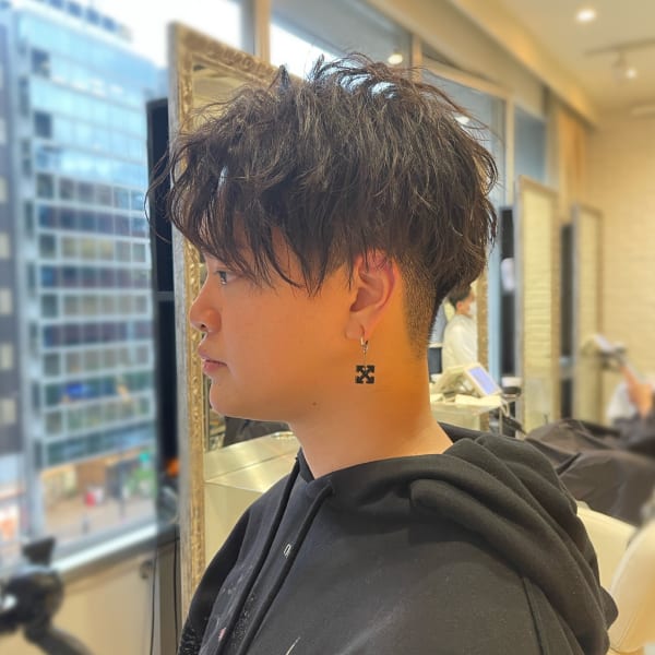 波打ち×センターパート