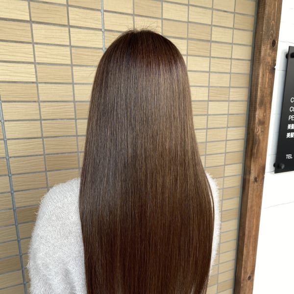髪質改善 艶髪ロングヘアー サイエンスアクアで扱いやすく♪|I'M