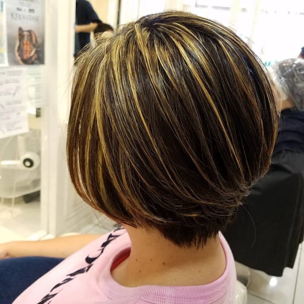 ショートボブハイライト