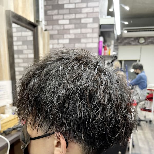 メンズツイストスパイラルパーマ