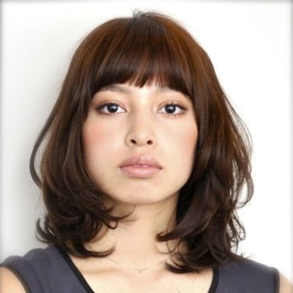 オススメ順 パーマ マッシュ ミディアムの髪型 ヘアスタイル 楽天ビューティ
