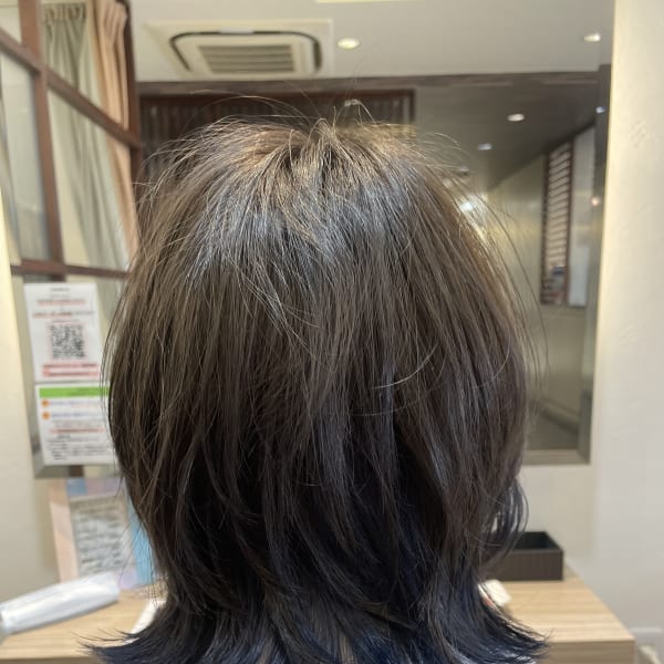 ウルフ×インナーカラー　#ネイビーブルー|atelier visse