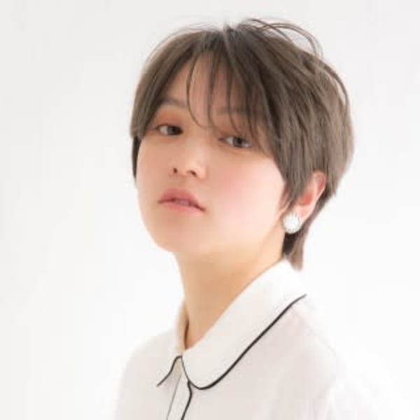 ハンサム丸みショートヘア