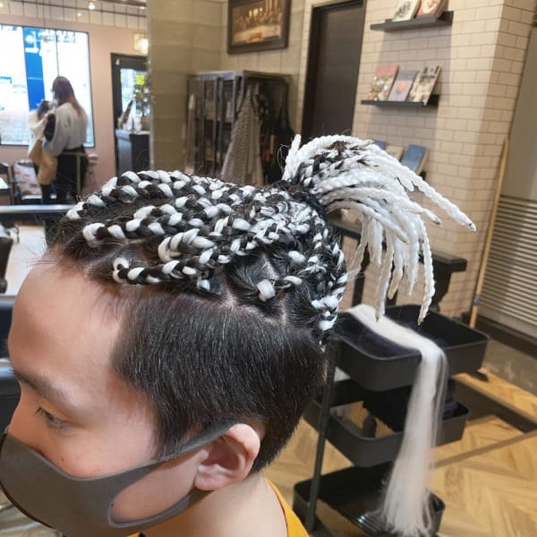 【メンズブレイズヘア】ホワイト