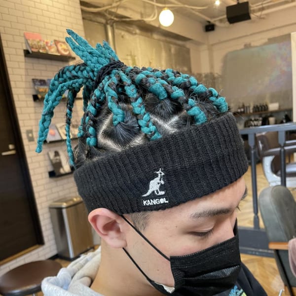 【メンズブレイズヘア】グリーン