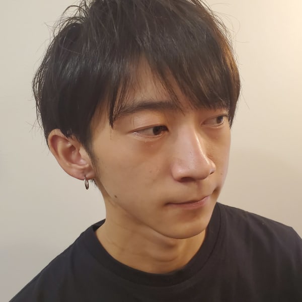 メンズ×マッシュレイヤー×ツーブロック