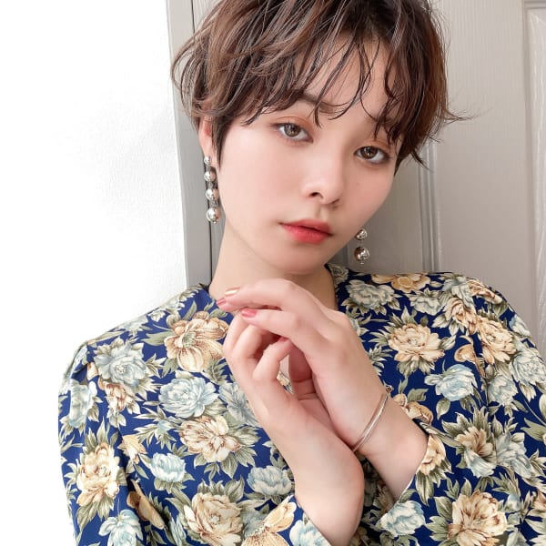 ハンサムひし形ショート×ハイライトカラー|Rinne甲東園 【リンネ】