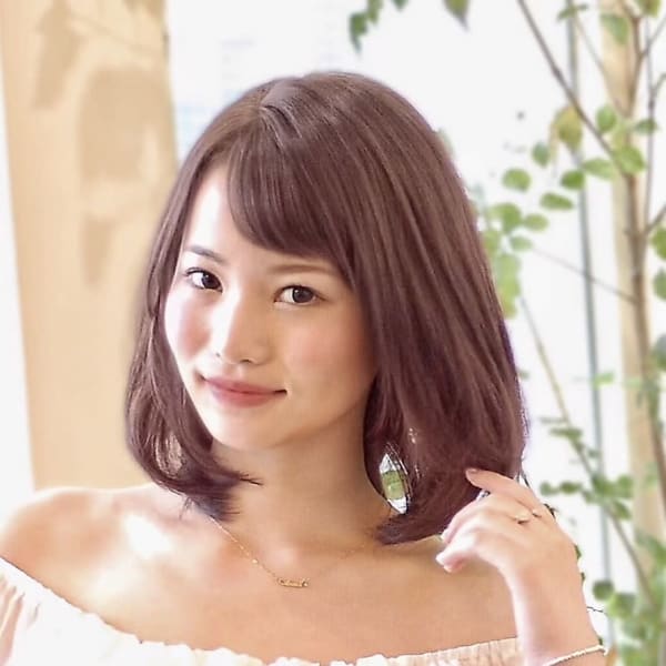 大人かわいい斜めバンクのナチュラルボブ|mu-kichi　吉祥寺店