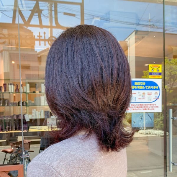 大人の馴染ませインナーカラー