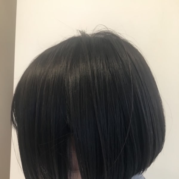 まとまるパッツンボブ×縮毛矯正