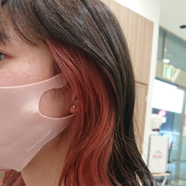 インナーカラー ピンク