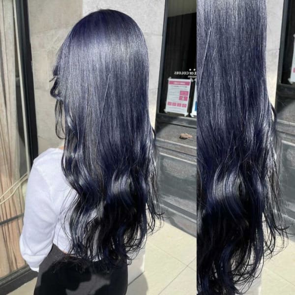 «部分1ブリーチ〜»ネイビー×ブラックカラー