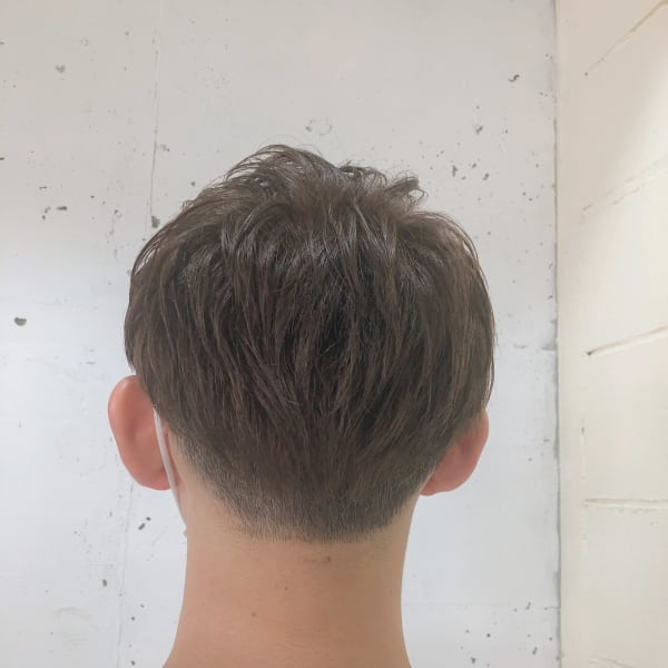 メンズショート×ハイトーンカラー