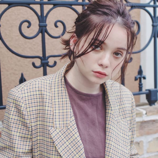 ココアベージュミディアムニュアンスアレンジヘア