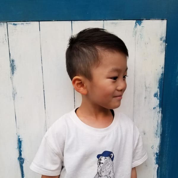 メンズのオススメ順 キッズ ボウズ アッシュ ブラウンの髪型 ヘアスタイル 楽天ビューティ