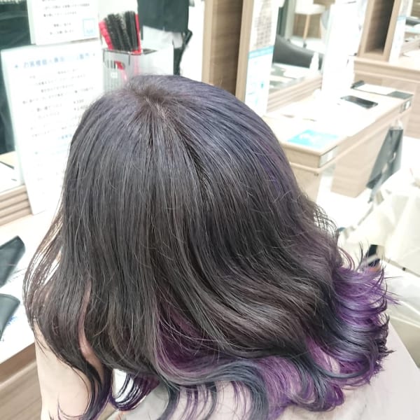 インナーカラー バイオレット