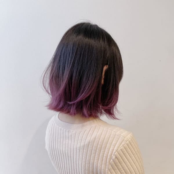 オススメ順 キュート グラデーション レッド ピンク ショートの髪型 ヘアスタイル 楽天ビューティ