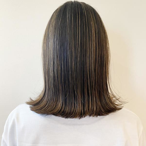 白髪ぼかしハイライト