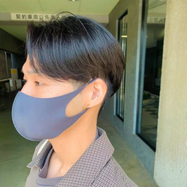 【ツーブロック◎前髪長めの韓国マッシュ風ヘア◎】