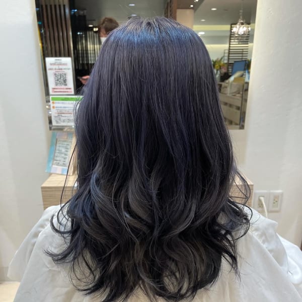 ラベンダーグレイ×インナー　ネイビー|atelier visse