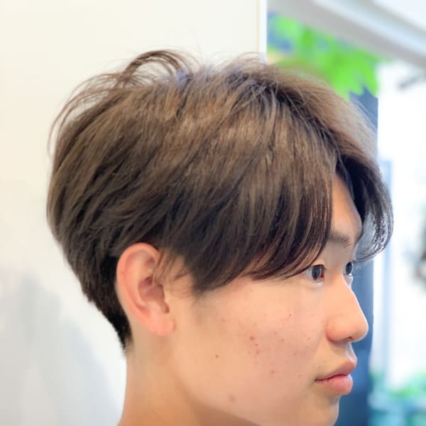 【森光隼人】オリーブグレージュ＆ハンサムショート|Gold woodpecker