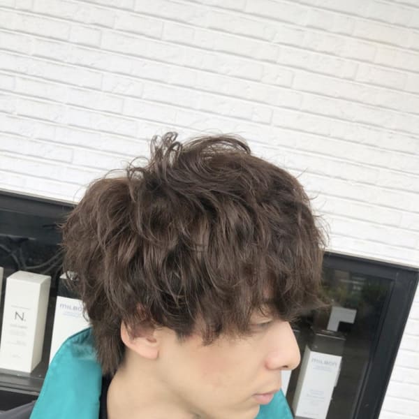 【ARCH 竹田】マッシュウルフ スパイラルパーマ