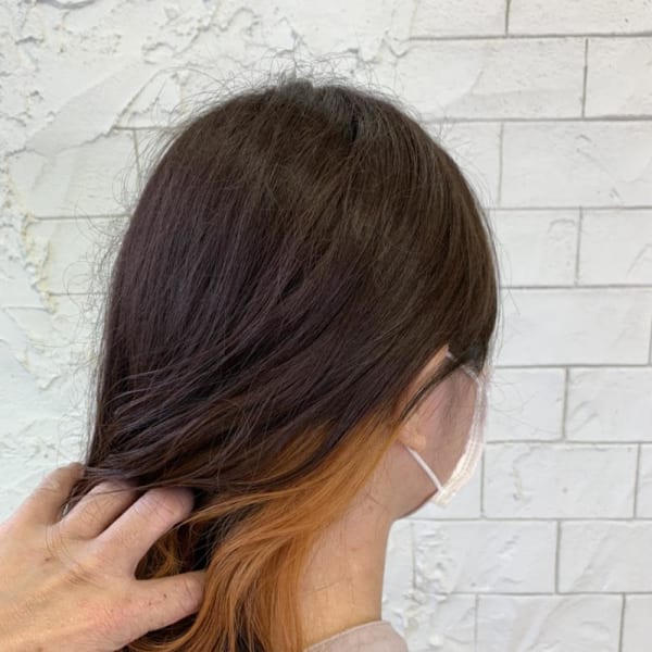 【インナーカラー】サンライトオレンジ