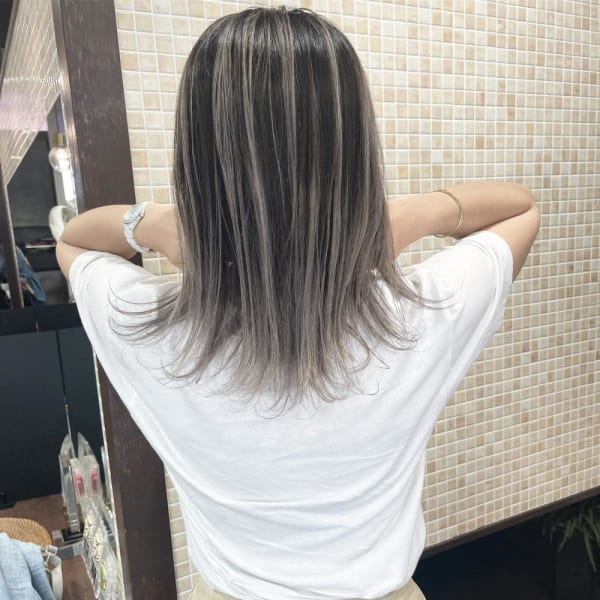 ★プラチナベージュ×バレイヤージュ★