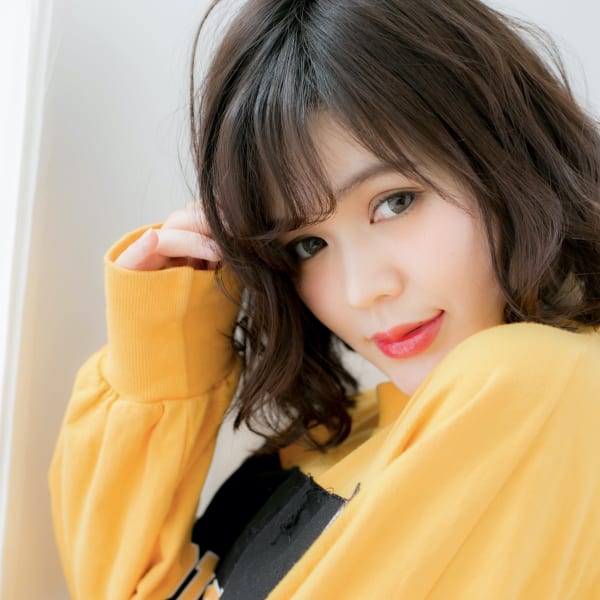 【Cuteなゆるふわボブ】スタイリング簡単なデジタルパーマで