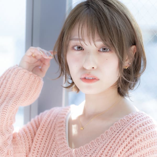 【艶・潤い・透明感の小顔ショートボブ】極上フェイスライン♪
