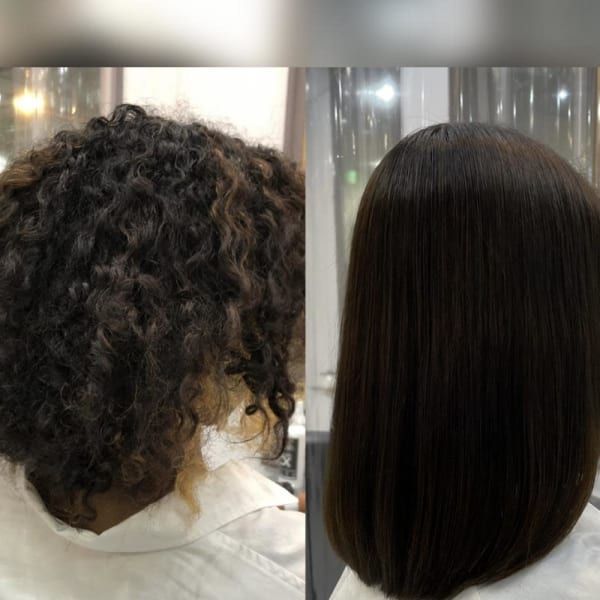 人生初の縮毛矯正のお客様!