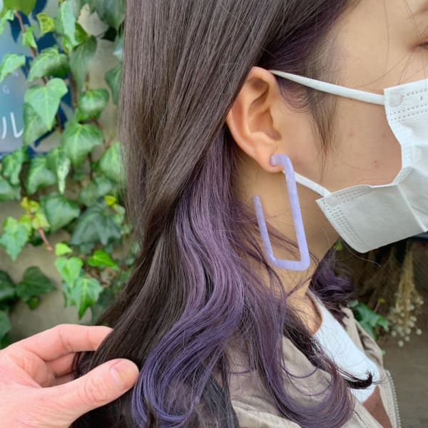 インナーカラー ラベンダーカラー