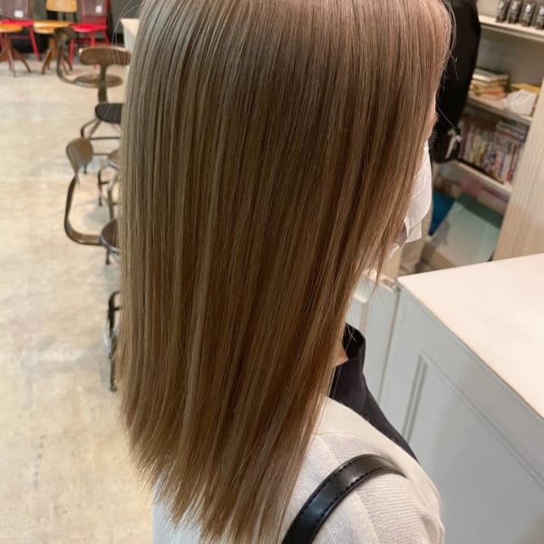 【CHESTER】ミルクティー ストレート 透け感