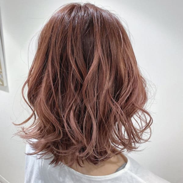 大人かわいい☆無造作巻き♪ひし形くびれミディ