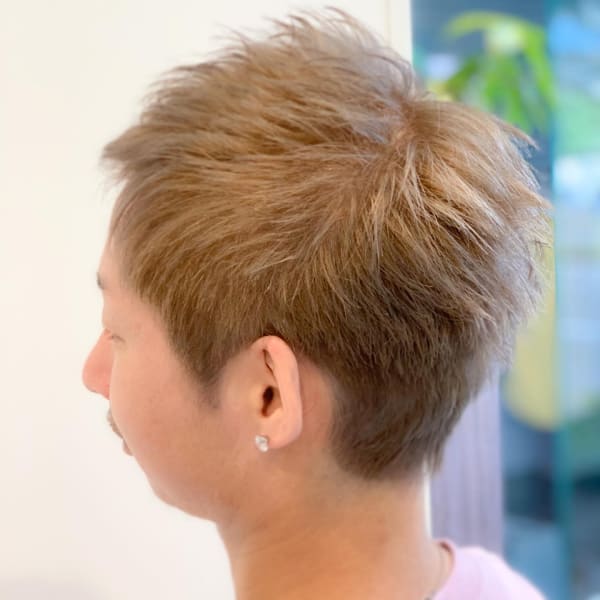 【森光隼人】メンズハイトーンショート