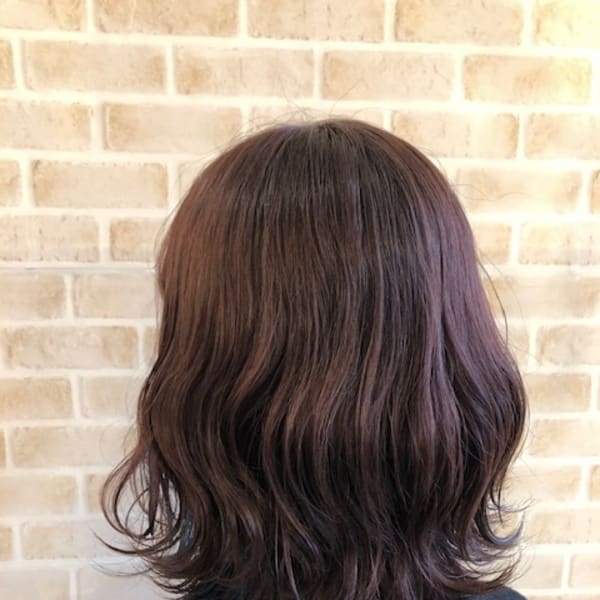 ミディアム×インナーカラー（オーシャンブルー）|Flow