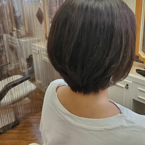 【imus】ナチュラルショートボブ|hair&make imus