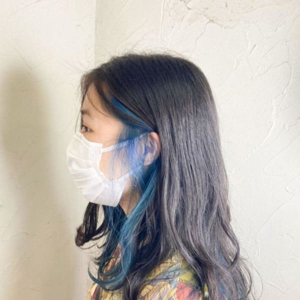 【Reir下北沢】*インナーカラー+デニムブルー*