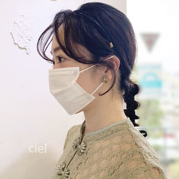 編みおろしくねくねアレンジ