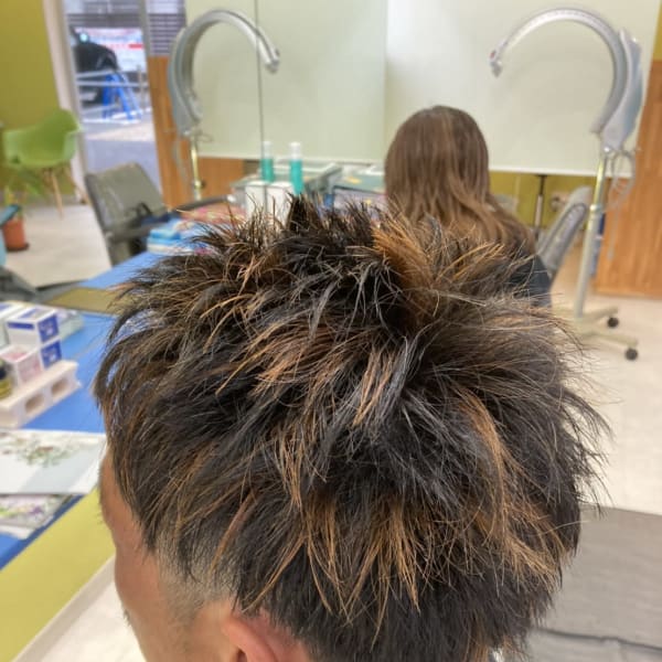 メンズハイライトメッシュ