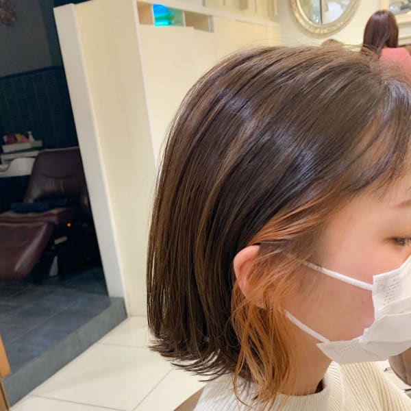 インナカラー イヤリングカラー オレンジベージュm