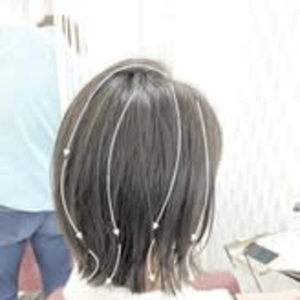 20代30代/小顔/くびれ/シルエット外ハネ/レイヤー/ベー