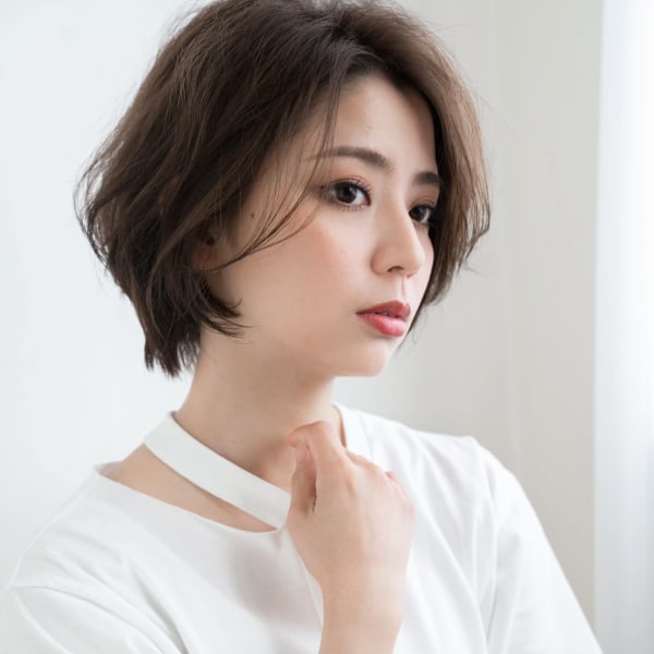 〇大人ショート〇かきあげスタイル♪