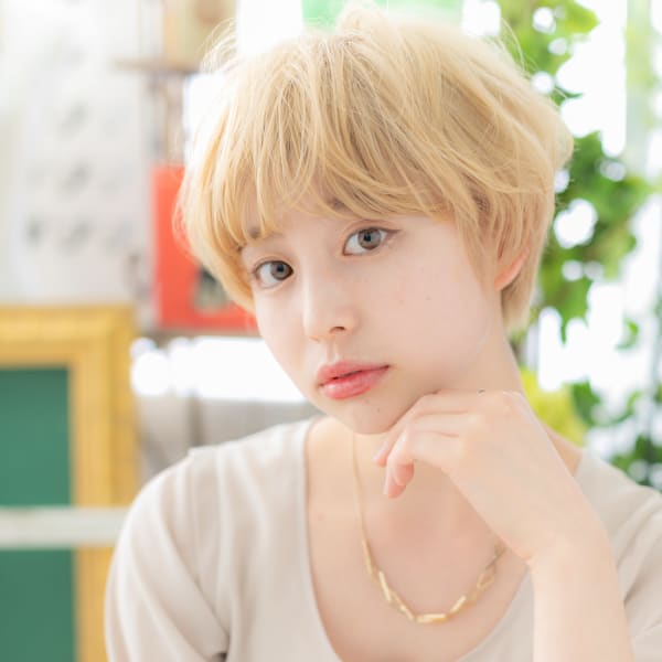 ハイトーン3Dカラー外国人風エアリーショート　プリカール